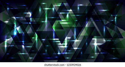 Vector pattern of metal in cosmic blue tones. For decoration of holidays and decorative interior.