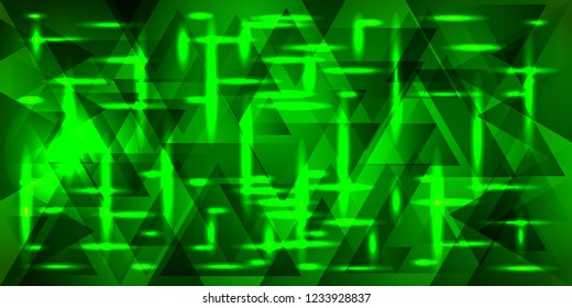 Vector pattern of metal in green tones. For decoration of holidays and decorative interior.