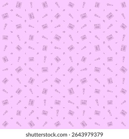 Vector pattern mic and sound. for festival theme background design