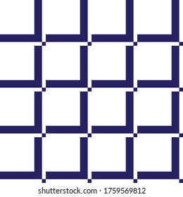 Vector pattern, modern art, blue lines