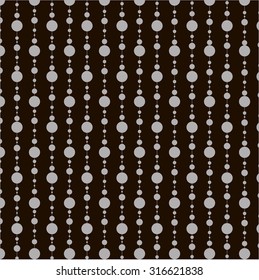 Vector pattern. Modern floral texture. Repeating abstract background with circles. Graphic stripes with diagonal direction
