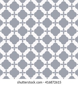 Vector pattern. Modern ornament with abstract flower. Geometric stylish background.