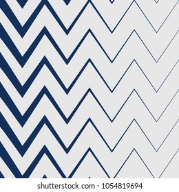 Vector pattern. Modern stylish texture with zigzag stripes. Geometric abstract background.Blue color