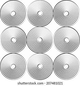 Vector pattern. Modern stylish texture, with stylized circle effect.