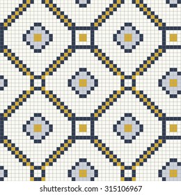 Vector pattern. Modern stylish texture. Repeating abstract background with sett.Decorative tile.