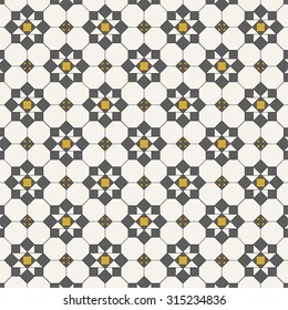 Vector pattern. Modern stylish texture. Repeating abstract background with sett.Decorative tile.
