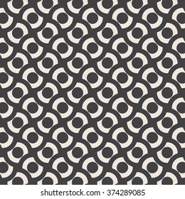 Vector pattern. Modern stylish texture. Repeating geometric tiles circles