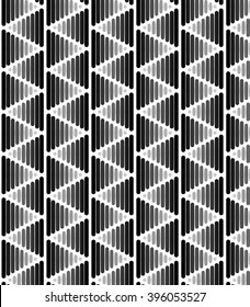 Vector pattern. Modern stylish texture. Repeating geometric tiles from striped triangles