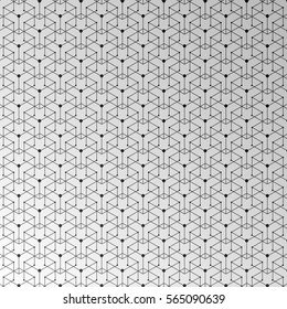 Vector pattern. Modern stylish texture. Repeating geometric background with circles variously sized in nodes.