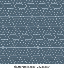 Vector pattern. Modern stylish texture. Repeating geometric triangular grid on hexagon shape. graphic clean design for fabric, event, wallpaper etc. pattern is on swatches panel.