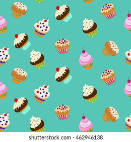 vector pattern muffins