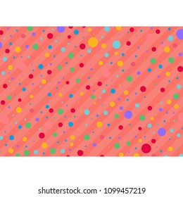 vector pattern with multi colored circles in the background