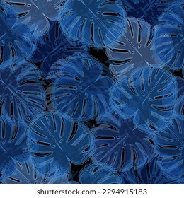 Vector pattern of multi-colored curved twigs and leaves.  Seamless vector image. Addition to a more complex decor.