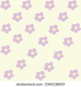 A vector pattern of multiple flowers as a background