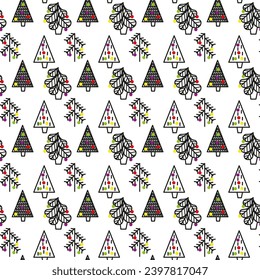 Vector pattern for New year, holiday, Christmas, gift wrapping, T-shirts, fabrics