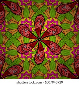 Vector pattern. Nice Floral pattern in the small flower. Seamless floral pattern with flowers, watercolor.