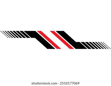Vector pattern on board car, motorcycle, boat, toys, sportswear. Modern sports design element. Racing strip. Vector background
