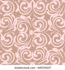 Vector pattern on a pink background