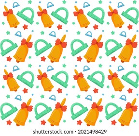 vector pattern on school subjects