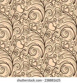 vector pattern on Valentine's Day