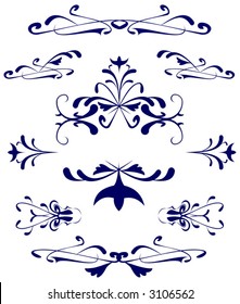Vector pattern on a white background