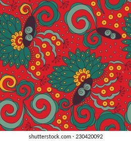 Vector pattern on work background.Decorative elements for cards, gifts, crafts, booklets, invitations, covers. Vector illustration.