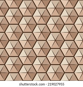 Vector pattern with open hexagons