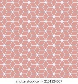 Vector pattern orange and white geometric shapes like a flower and ster