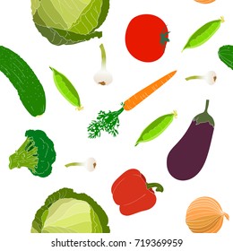 Vector pattern with organic foot elements