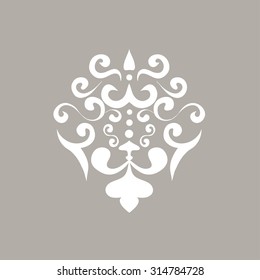 Vector  pattern. Ornate element for design. Ornamental pattern for wedding invitations, greeting cards. Traditional contrast decor.