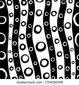vector pattern with ornate wavy lines 