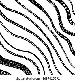vector pattern with painted lines