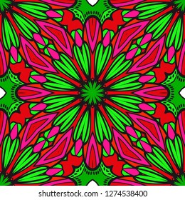 vector pattern paper for scrapbook. Abstract floral seamless ornament