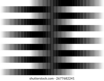 Vector pattern of parallel stripes from lines. Graphic design element for advertising, printing, packaging and interior. Sporty Vector background. Halftone. Geometric shapes. Rectangular stripes