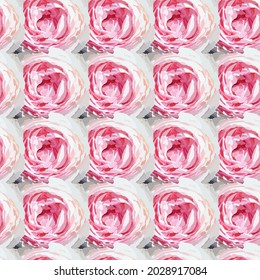 Vector pattern of pink roses. For printing on fabric.