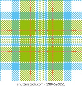 Vector pattern in plaid with a repeatable motif