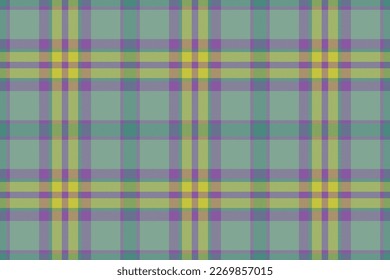 Vector pattern plaid. Tartan background seamless. Texture textile check fabric in pastel and cyan colors.
