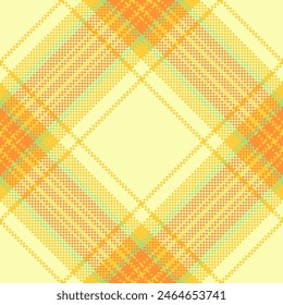 Vector pattern plaid of tartan seamless background with a check fabric textile texture in light and amber colors.