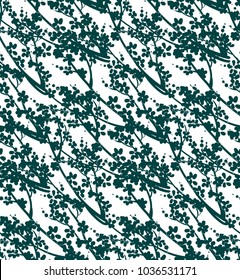 vetor padrão planta gravura tinta sakura