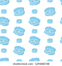 Vector pattern with pretty dreamy beasts