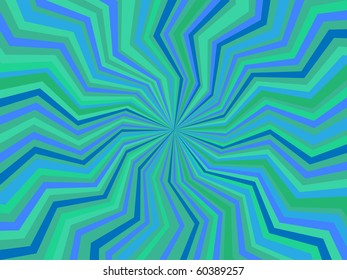 vector pattern of radiate zig-zag lines