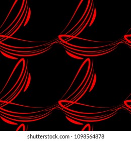 Vector pattern of red lines for backgrounds on a black background. For paper and tissue products.
