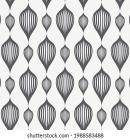 Vector pattern, repeating abstract flower on garland in big and small size. Pattern is clean for fabric, wallpaper, printing. Pattern is on swatches panel