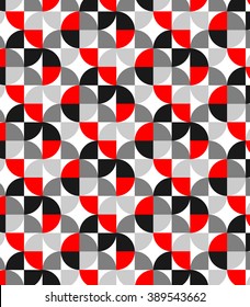 Vector pattern, repeating circle on square shape