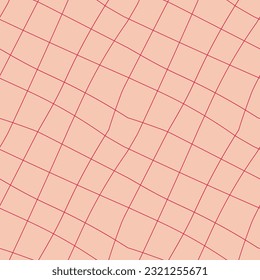 vector pattern in a repeating curved checkered pattern