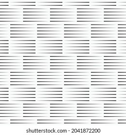 Vector pattern repeating five rows of checkered plates on horizon, texture background. Pattern is on swatches panel