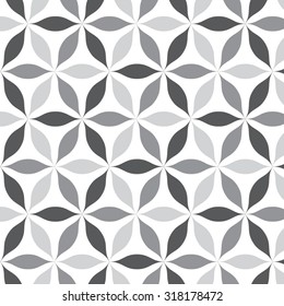 Vector  pattern. Repeating geometric abstract flower