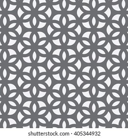 Vector pattern. Repeating geometric abstract flower