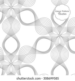 Vector pattern. Repeating geometric flower