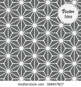 Vector pattern. Repeating geometric flowers
